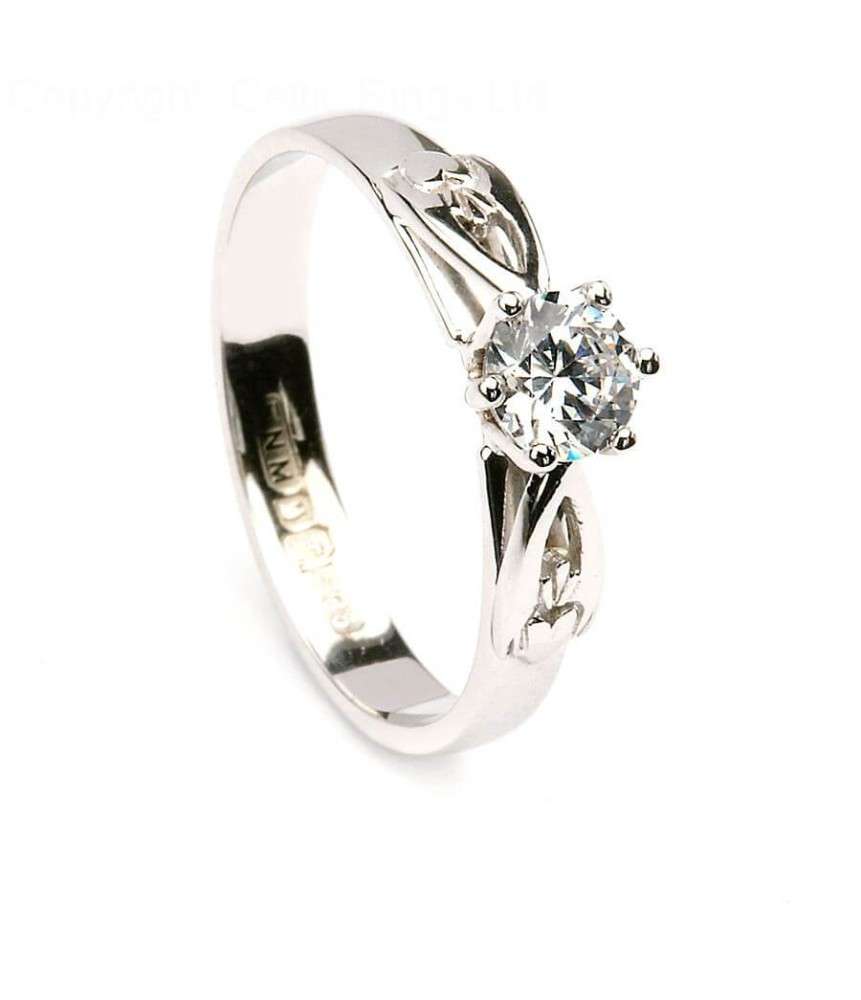 Celtic Diamond Engagement Ring (C-353)