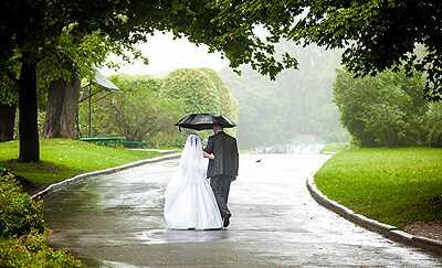 Irish Wedding Day Rain