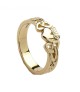 Damen Claddagh Ring mit Trinity Knoten - Gelbes Gold