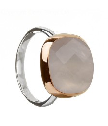 Bague irlandaise en quartz rose Bague irlandaise en quartz rose