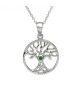 Baum des Lebens Smaragd Halskette