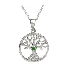 Tree of Life Emerald Necklace