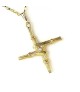 Heiliges Brigidskreuz mit Diamant - Gelbes Gold