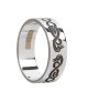Men's Celtic Swan Wedding Ring - Oxidized Silver