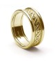 Herrer Ewigkeit Knoten Ring mit Trim - alles gelbe Gold