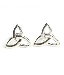 Dearbhla Celtic Earrings - White Gold or Silver