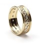 Men's Eternity Diamond Ring with Trim - All Yellow Gold