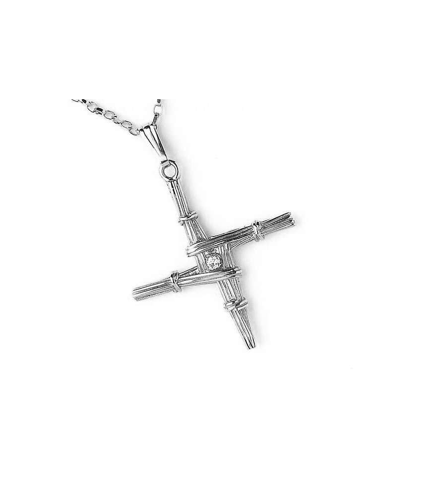The St. Brigid's Flower Cross in Sterling Silver and Rose Gold | Walker  Metalsmiths