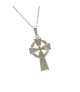 Croix Celtique Traditionnelle Moyenne - Or blanc