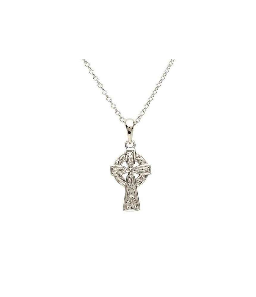 Trinity Knot Keltisches Kreuz - Silber