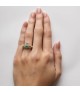 Emerald Heart Claddagh Ring with Diamonds - On Hand