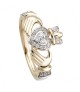 Claddagh Diamond Engagement Ring - Gold
