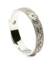 Women's Celtic Diamond Wedding Ring - White Gold