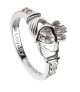 April Birthstone Claddagh Ring - Silver
