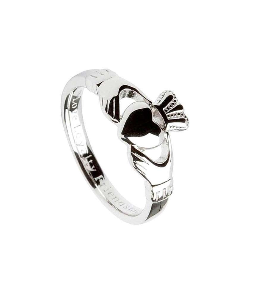 Hommes Coupe confort Claddagh Ring