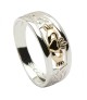 Trinity Knot Claddagh Ring - Silver and Gold