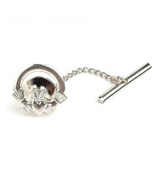Large Claddagh Tie Pin - Silver