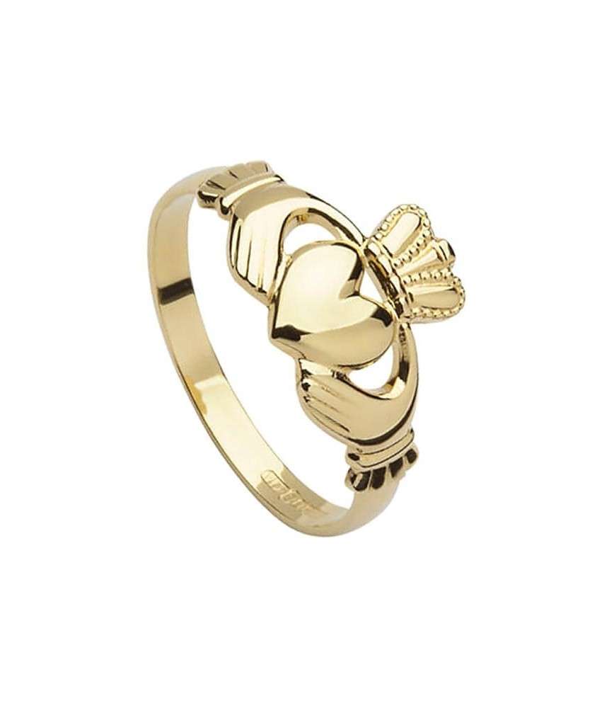 10k Gold-Claddagh-Ring für Herren