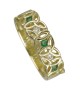 Celtic Ring with Emerald - Yellow Gold