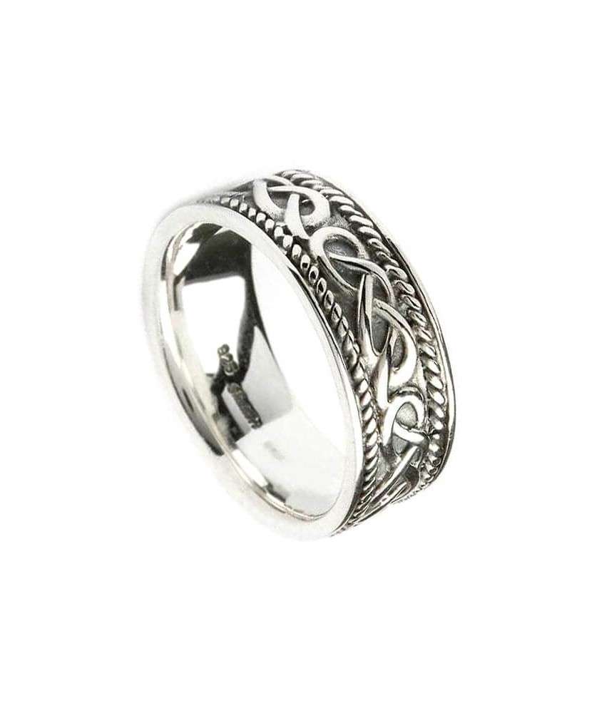 reduziert Adlerkopf Silberring 925 Silber Kelten Ring celtik Knotwork Keltenring