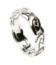 Mens Eternal Celtic Knot Ring - White Gold or Silver