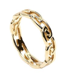 Womens Eternal Celtic Knot Ring - Gold