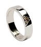 Keltischer Spiral Ring mit Diamanten - Weißes Gold