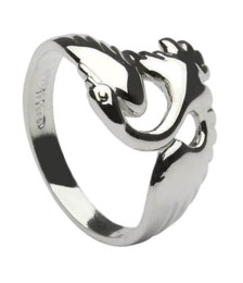 Silber Schwan Ring