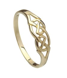 Damen Gold keltischen Knoten Ring