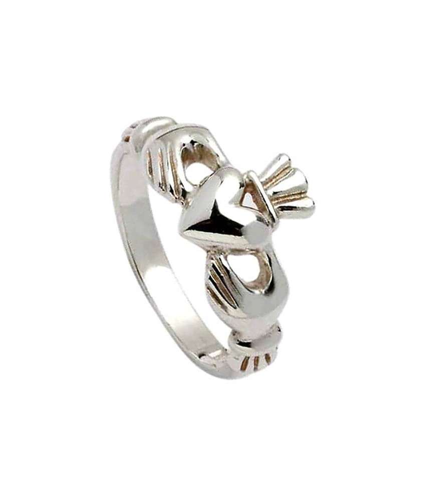 Klassischer Claddagh Ring für Damen - Silber