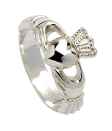 Claddagh Ring with High Crown - Silver
