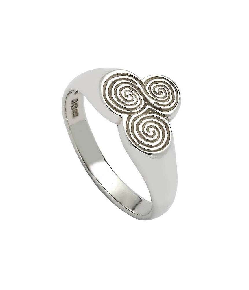 Newgrange Keltischer Spiral Ring - Silber
