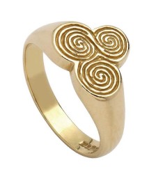 Newgrange Celtic Spiral Ring