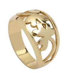 Shamrock Ring - Yellow Gold