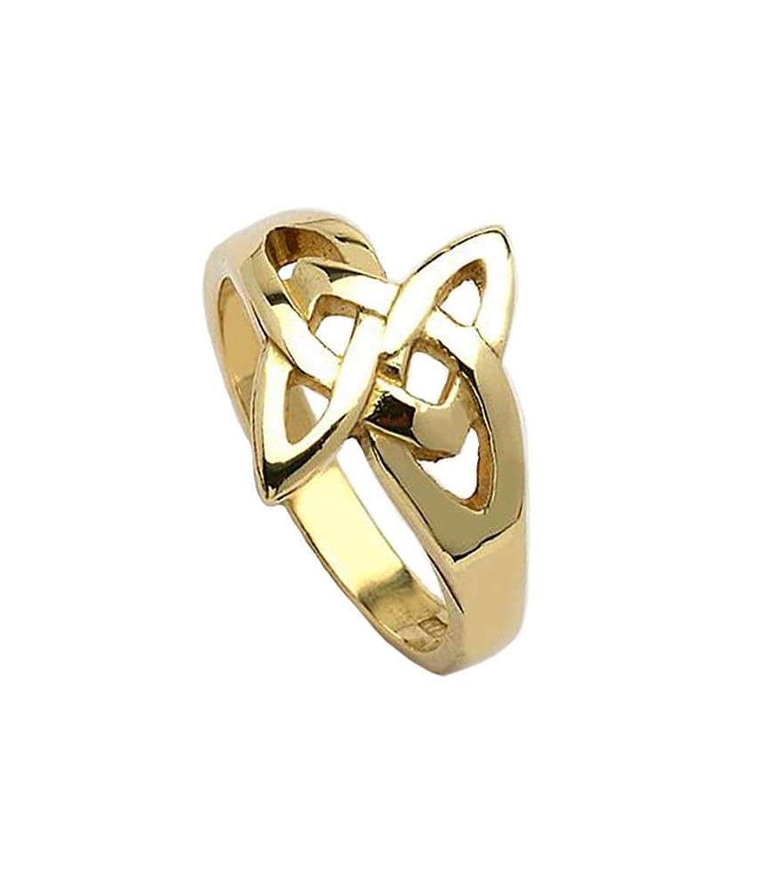Keltischer Ring mit offenem Knoten - Gelbgold