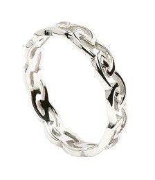 Womens Eternal Celtic Knot Ring - Silver