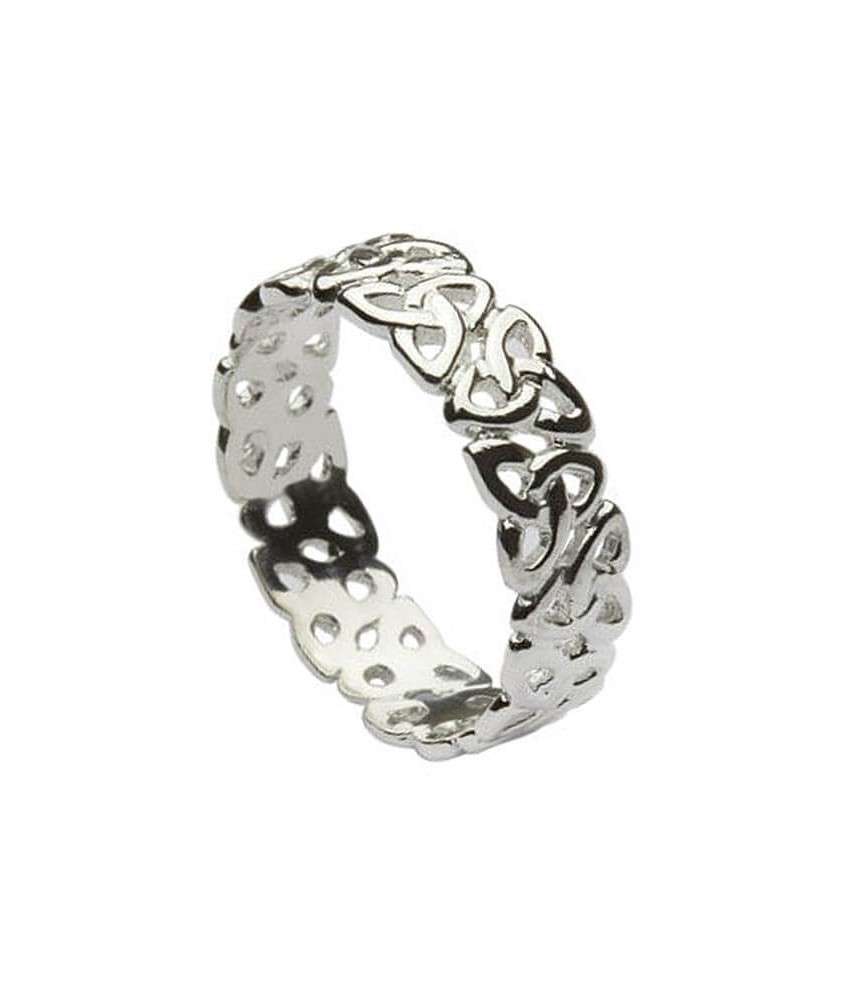 Womens Trinity Knot Band - Sterling Silver