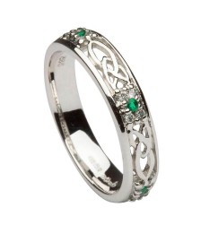 Smaragd Trinity Knoten Ring