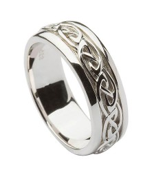 Herren Silber Keltischer Knoten-Ring