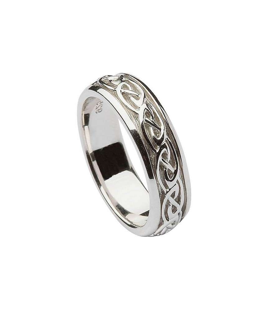 Damen Silber Keltischer Knoten Ring