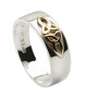 Trinity Knot Inset Ring - Silver & Gold
