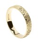 Women's Embossed Trinity Knot Wedding Ring - Yellow Gold