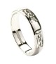 Trinity Inset Wedding Ring - All White Gold