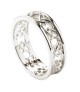 Women's Love Knot Wedding Ring - All White Gold