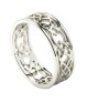 Men's Love Knot Wedding Ring - All White Gold