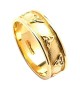 Cour en forme de noeud de trinité anneau de mariage - or jaune