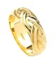 Weit keltische Webart Design Ring - Weißes Gold