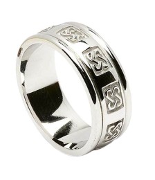 Celtic Wedding Ring with Trim