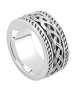 Men's Irish Knot Ring - Oxidized Silver