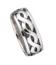 Men's Eternity Knot Wedding Ring - Silver